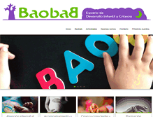 Tablet Screenshot of baobabinfantil.com